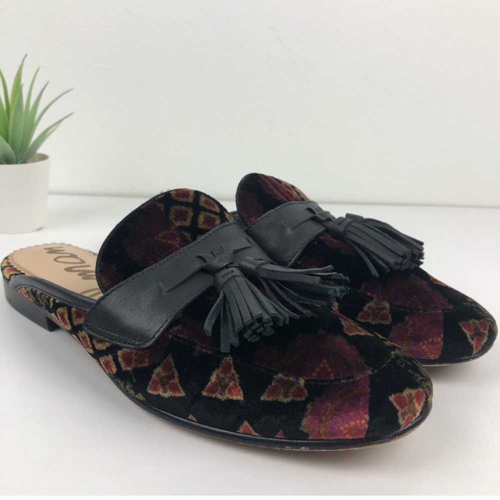 Sam Edelman Black Paris Patchwork Mule Loafers-8.5 - image 1